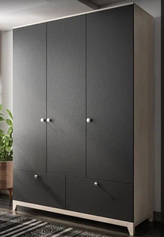 Шкаф "Хелен 40" ламарти кремона шампань/черный