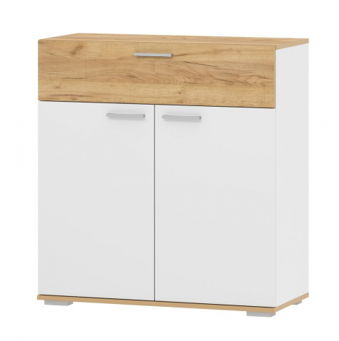 Тумба "Санти" НМ 013.77 белый фасадный/дуб крафт золотой