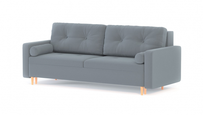 Диван-кровать "Белфаст" велюр Зара Лайт грей