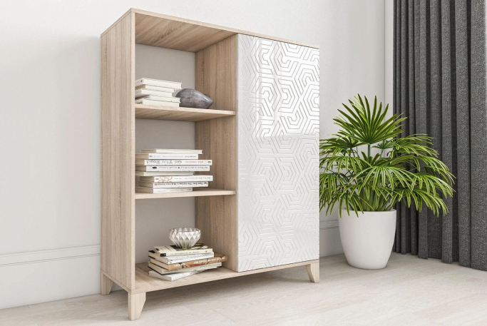 Комод "Сканди 27" белый глянец