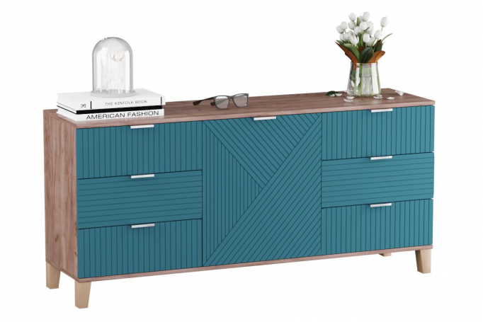 Комод "Марвин 33" Аквамарин