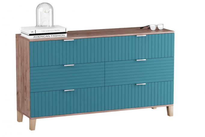 Комод "Марвин 7" Аквамарин