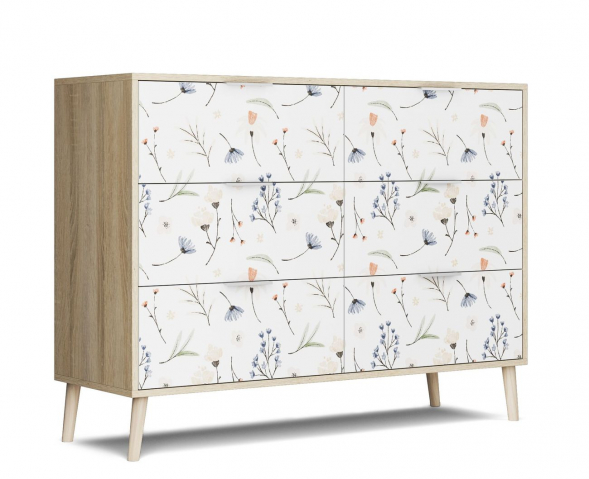 Комод "Бержер 3" Flower (Флауэр) 2
