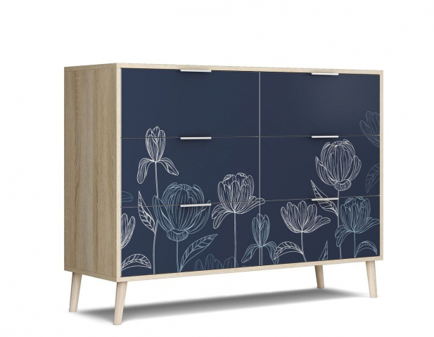 Комод "Бержер 3" Flower (Флауэр) 3