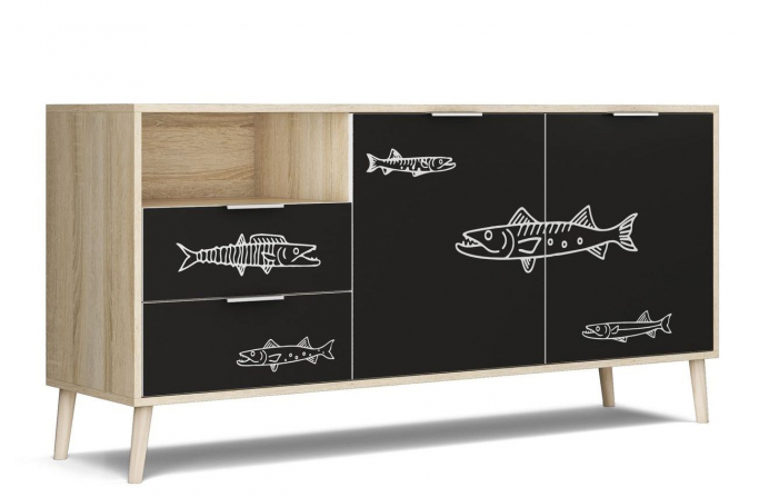 Комод "Бержер 5" Fish (Фисх)