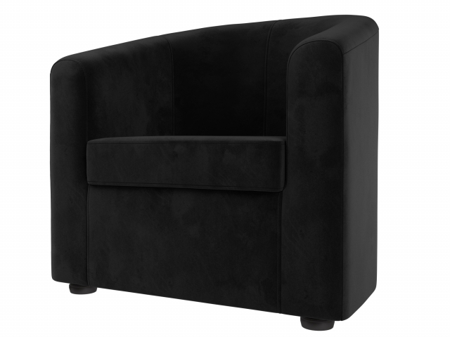 Кресло для отдыха "Норден" велюр черный, 109052
