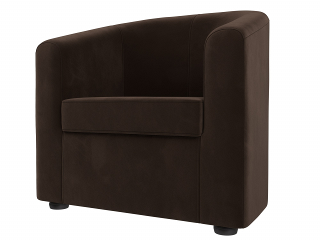 Кресло для отдыха "Норден" микровельвет коричневый, 109057