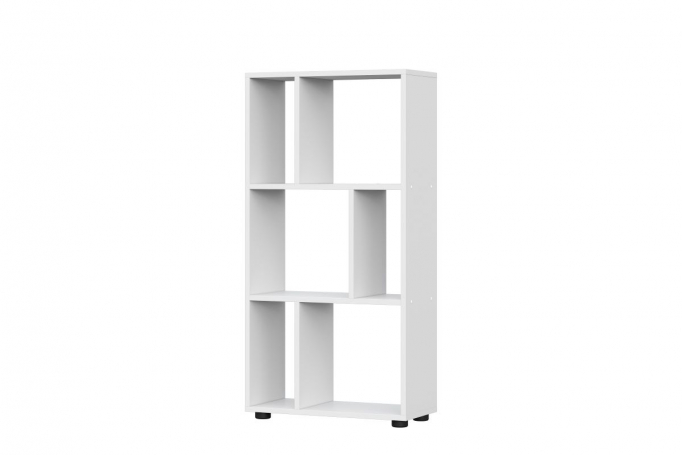 Стеллаж "Токио" белый текстурный