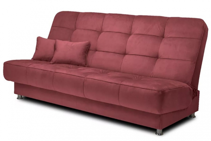Диван-кровать "Модерн" бордовый микровелюр НМ-36