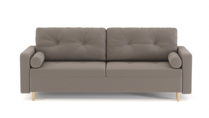 Диван-кровать "Белфаст" велюр Зара Лайт Браун 05