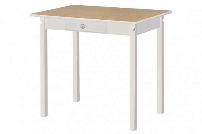 Стол обеденный "ПН" снег, пластик дуб рустик