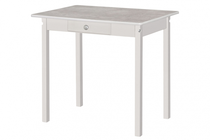 Стол обеденный "ПН" снег, пластик цемент