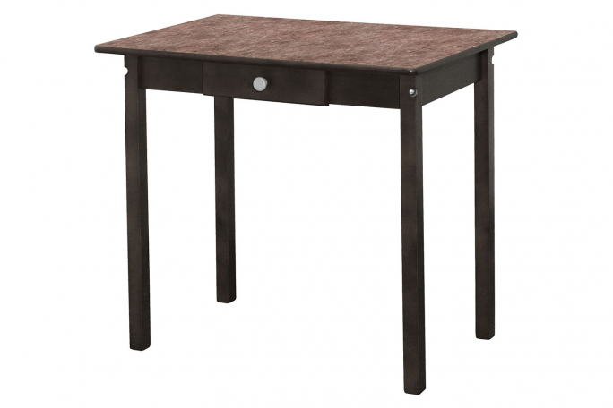 Стол обеденный "ПН" венге, пластик обсидиан