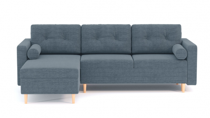 Диван-кровать угловой "Белфаст" рогожка Дрим Блю