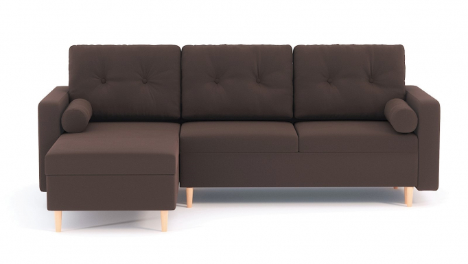 Диван-кровать угловой "Белфаст" велюр Зара Браун 20