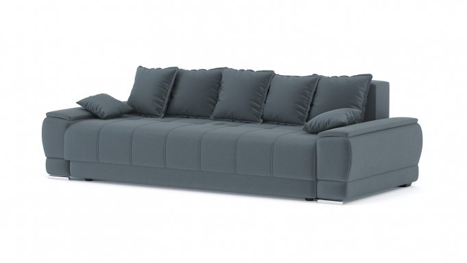 Диван-кровать "Nordviks (Нордвикс)" велюр Зара Грей