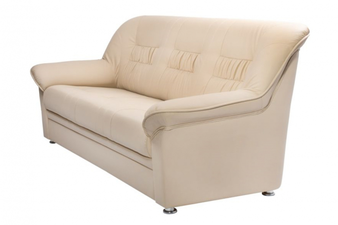 Диван трехместный "Карелия" экокожа, белый матовый