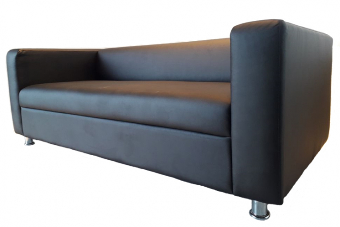 Диван "Клиппан" экокожа, коричневый