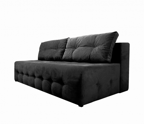 Диван-кровать "Босс мини" велюр, черный