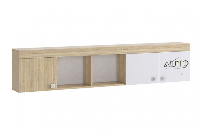 Полка "Форсаж" дуб сонома, белый