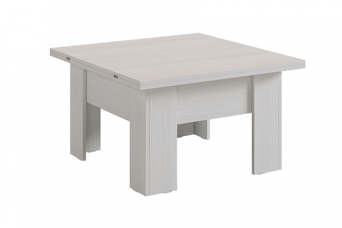 Стол-трансформер журнальный "Секрет", белый рамух