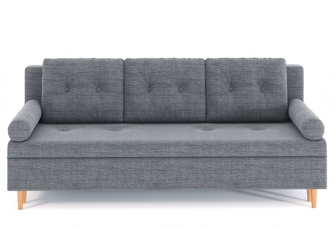 Диван-кровать "Белфаст" без подлокотников рогожка Дрим Грей