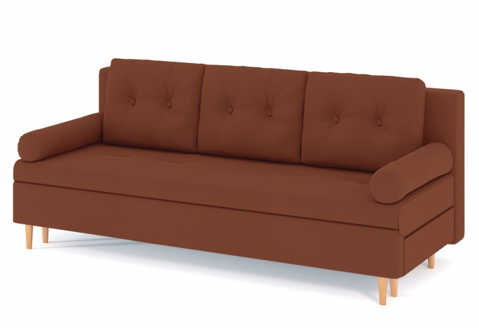 Диван-кровать "Белфаст" без подлокотников велюр Мелиса 12