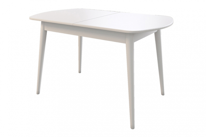 Стол обеденный раздвижной "Сальса" белый