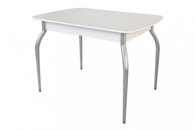Стол обеденный раздвижной "Танго" белый/белый
