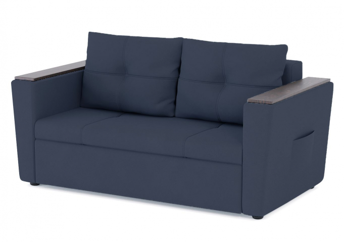 Диван-кровать "Дубай Майами" велюр Мазерати Дарк Блю 23