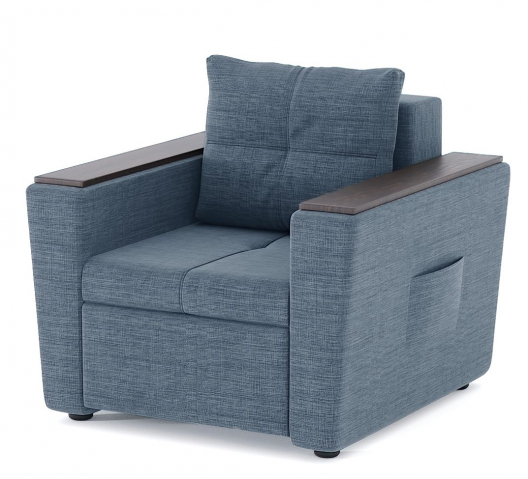 Кресло-кровать "Дубай Майами" рогожка Дрим Блю