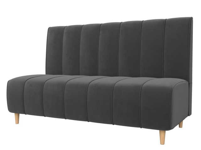 Кухонный диван "Ральф" серый велюр, 104137