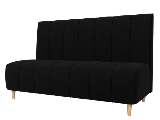 Кухонный диван "Ральф" черный микровельвет, 104144