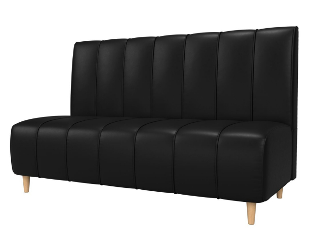 Кухонный диван "Ральф" черная экокожа, 104151