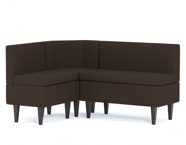 Кухонный угол "Лео" велюр Зара Браун 20