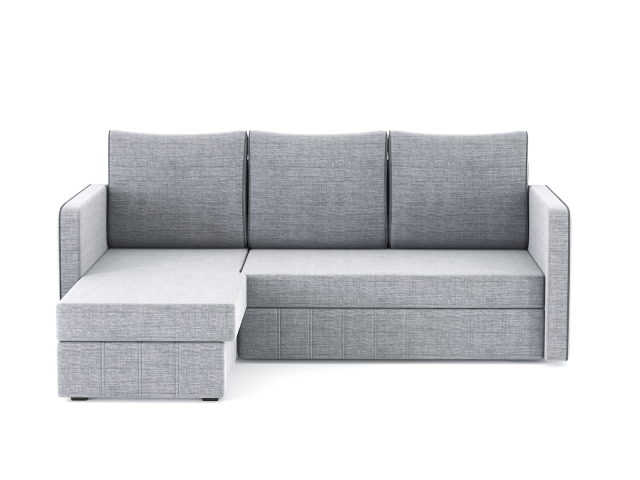 Угловой диван-кровать "Слим" рогожка Лайт Грей/Дрим Грей