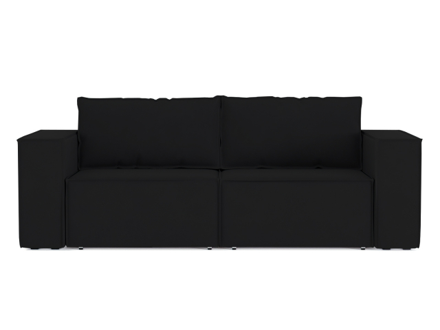 Диван-кровать трансформер "Лофт" еврокнижка, велюр Блэк 37