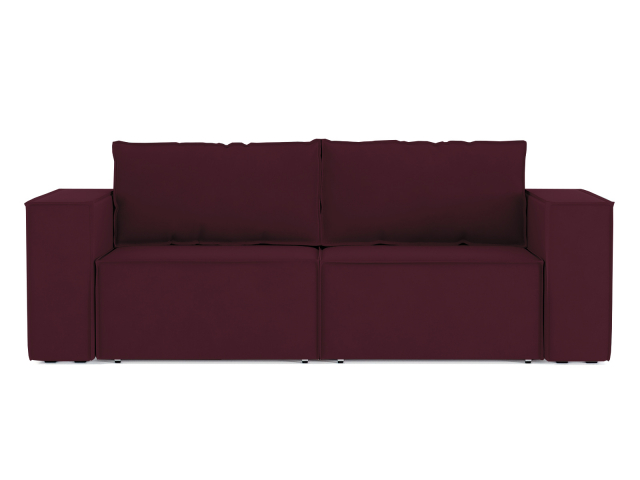 Диван-кровать трансформер "Лофт" еврокнижка, велюр Бордо 14