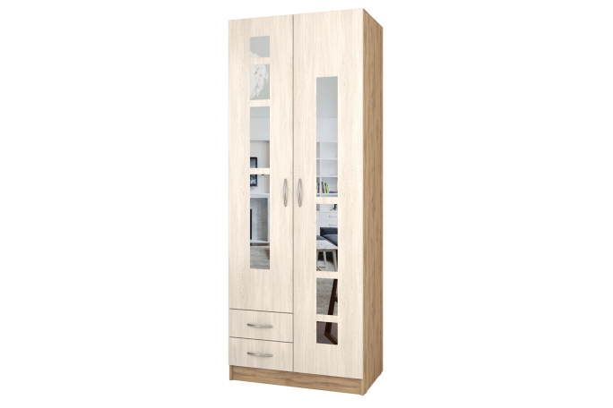 Шкаф распашной двухстворчатый "Лайт Люкс" Д-20