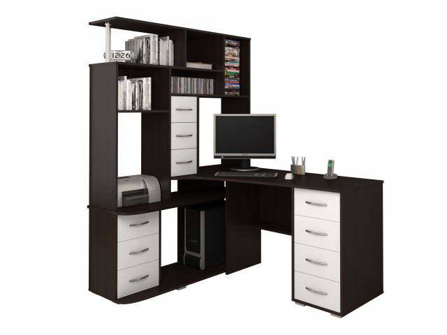 Стол "СКУ-5" ЛДСП, венге-белый