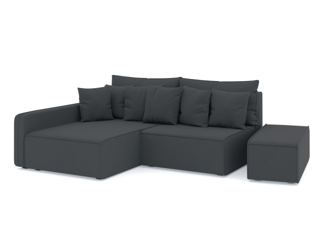 Угловой диван-кровать "Портленд" велюр Зара Грей 18