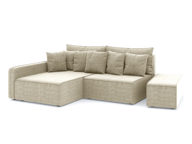 Угловой диван-кровать "Портленд" рогожка Дрим Беж