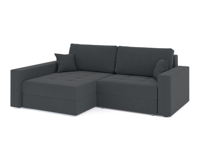 Угловой диван-кровать "Брест" двухместный велюр Зара Грей 18
