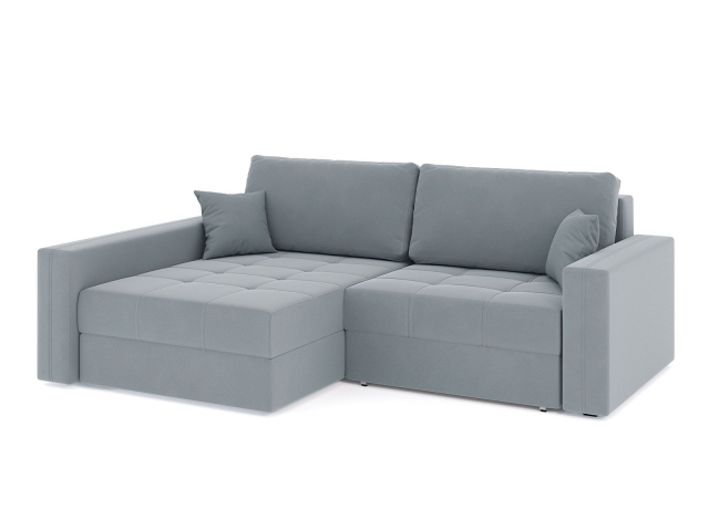 Угловой диван-кровать "Брест" двухместный велюр Зара Маус 12