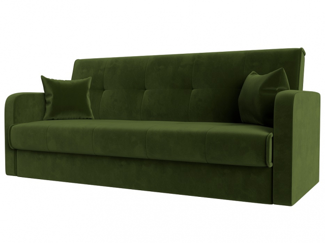 Диван-кровать книжка "Надежда" микровельвет зеленый, 103079