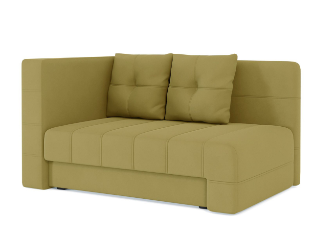 Диван-кровать "Корфу Некст" еврокнижка велюр Зара Yellow (Йеллоу) 44