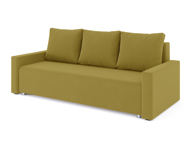 Диван-кровать "Олимп" еврокнижка велюр Зара Yellow (Йеллоу) 44