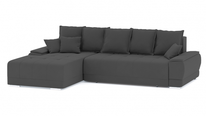 Угловой диван-кровать "Nordviks (Нордвикс)" НПБ, велюр Зара Грей 18