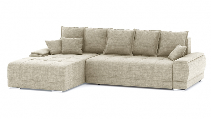 Угловой диван-кровать "Nordviks (Нордвикс)" рогожка Дрим Беж