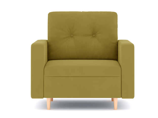 Кресло для отдыха "Белфаст" велюр Зара Yellow (Йеллоу) 44.